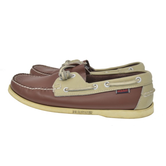 *SEBAGO Dockside Sz 11M Brown Leather Comfort Shoe